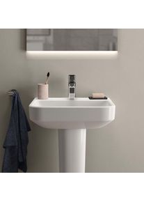 Ideal Standard i.life B Waschtisch T534501 mit Hahnloch, ohne &Uuml;berlauf, 50 x 44 x 18 cm, wei&szlig;