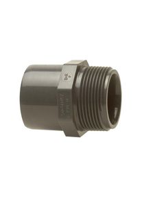 B&auml;nninger Pvc-u &Uuml;bergangs-Muffennippel 1610118012 63-50 mm x R 2, DN 50-40, mit kegligem AG