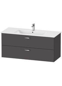 Duravit XBase Waschtisch-Unterschrank XB612304949 120x55,2x47,5cm, graphit matt, 2 Schubk&auml;sten