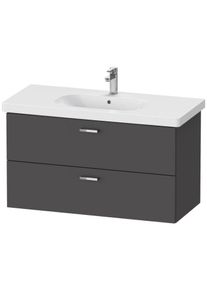 Duravit XBase Waschtisch-Unterschrank XB619304949 100x56x45,8cm, graphit matt, 2 Schubk&auml;sten