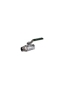 Opal Giacomini Kugelhahn R254WL 254WX053 1/2", gr&uuml;ner Hebelgriff, Innen- und Au&szlig;engewinde