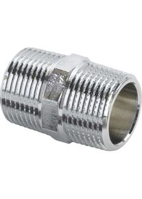 Viega Doppelnippel 447915 R 3/4, Rotguss verchromt