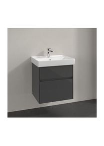 Villeroy & Boch Villeroy & Boch Collaro Waschtischunterschrank C00800FP 55,4x54,6x44,4cm, Glossy Grey