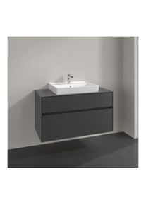 Villeroy & Boch Villeroy und Boch Collaro Waschtischunterschrank C01900VR 100x54,8x50cm, Waschtisch mittig, graphite