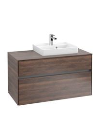 Villeroy & Boch Villeroy & Boch Collaro Waschtischunterschrank C01500VH 100x54,8x50cm, Waschtisch rechts, Arizona Oak