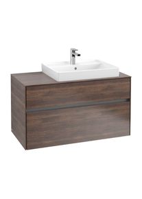 Villeroy & Boch Villeroy & Boch Collaro Waschtischunterschrank C01800VH 100x54,8x50cm, Waschtisch rechts, Arizona Oak