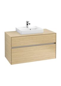 Villeroy & Boch Villeroy & Boch Collaro Waschtischunterschrank C01600VJ 100x54,8x50cm, Waschtisch mittig, Nordic Oak