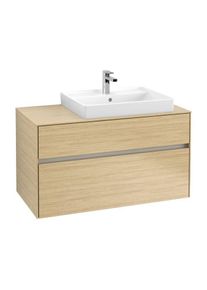 Villeroy & Boch Villeroy & Boch Collaro Waschtischunterschrank C01800VJ 100x54,8x50cm, Waschtisch rechts, Nordic Oak