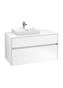 Villeroy & Boch Villeroy & Boch Collaro Waschtischunterschrank C01400MS 100x54,8x50cm, Waschtisch links, White Matt
