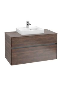 Villeroy & Boch Villeroy & Boch Collaro Waschtischunterschrank C01600VH 100x54,8x50cm, Waschtisch mittig, Arizona Oak