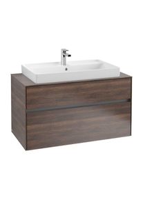 Villeroy & Boch Villeroy & Boch Collaro Waschtischunterschrank C02000VH 100x54,8x50cm, Waschtisch mittig, Arizona Oak
