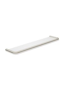HEWI Serie 480 Ablage 480.03.00070WR mit Glasplatte, PVD beschichtet, nickel geb&uuml;rstet