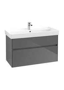 Villeroy & Boch Villeroy & Boch Collaro Waschtischunterschrank C01100FP 95,4x54,6x44,4cm, Glossy Grey