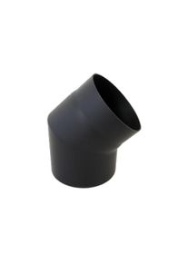 Bertrams Bogen 05SB45-150 45&deg;, 2-tlg., &Oslash; 150 x 2 mm, feststehend, ohne T&uuml;r, schwarz