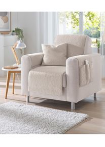 unisex Woonserie in beige ,maat 38 x 38 cm - Kussenovertrek, WITT, 100% Polyester