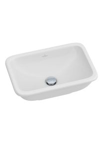 Villeroy & Boch Villeroy und Boch Loop & friends Einbau-Waschtisch 61451001 51 x 34 cm, weiß, ohne Hahnlochbank, mit Überlauf