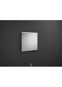 Burgbad Eqio Leuchtspiegel SIGZ065F2012 65 x 63,5 x 6 cm, Marone Dekor Tr&uuml;ffel, horizontale LED-Aufsatzleuchte
