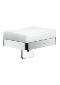 Hansgrohe Axor Universal Circular Universal Seifenspender 42819000 Wandmontage, mit Ablage, Glas, Halter chrom