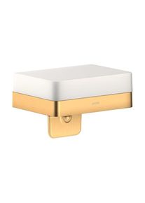 Hansgrohe Axor Lotionspender 42819950 mit Ablage, Glas, brushed brass