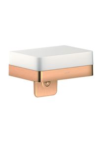 Hansgrohe Axor Lotionspender 42819140 mit Ablage, Glas, brushed bronze
