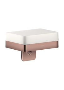 Hansgrohe Axor Lotionspender 42819300 mit Ablage, Glas, polished red gold