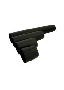 Bertrams Abgasrohr 05RL250-130DK 250 mm, &Oslash; 130 x 2 mm, mit Drosselklappe, schwarz
