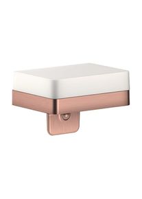 Hansgrohe Axor Lotionspender 42819310 mit Ablage, Glas, brushed red gold