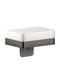 Hansgrohe Axor Lotionspender 42819330 mit Ablage, Glas, polished black chrome