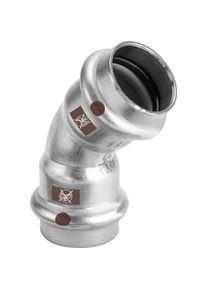 Viega Temponox Bogen 809904 54 mm, 45Grad, Stahl, nicht rostend, SC-Contur