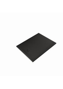 Kludi TERRA Duschwanne 09DW0739 90 x 120 x 3 cm, Abflussabdeckung inkl. Mattschwarz