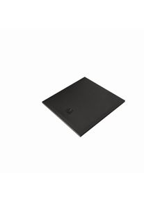Kludi TERRA Duschwanne 09DW0839 90 x 100 x 3 cm, Abflussabdeckung inkl. Mattschwarz