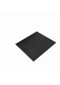 Kludi TERRA Duschwanne 08DW1739 100 x 120 x 3 cm, Abflussabdeckung inkl. Mattschwarz