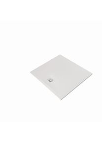 Kludi TERRA Duschwanne 08DW1853 100 x 100 x 3 cm, Abflussabdeckung inkl. Mattwei&szlig;