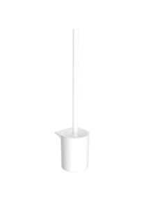 Emco Flow Toilettenb&uuml;rstengarnitur 271513900 Kunststoff wei&szlig;, Wandmodell, B&uuml;rstenstiel wei&szlig;