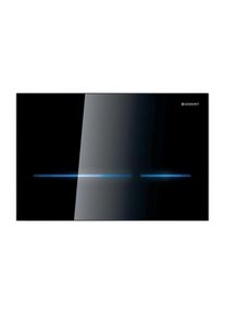 Geberit WC-Steuerung 116090SG6 Netzbetrieb, 2-Mengen-Sp&uuml;lung, schwarz/Glas verspiegelt