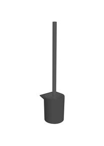 Emco Flow Toilettenb&uuml;rstengarnitur 271513300 Kunststoff schwarz, Wandmodell, B&uuml;rstenstiel schwarz