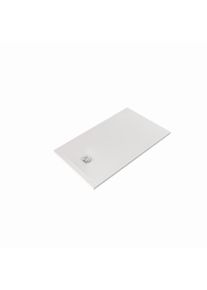 Kludi TERRA Duschwanne 08DW0253 70 x 120 x 3 cm, Abflussabdeckung inkl., Mattwei&szlig;