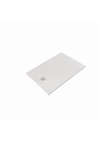 Kludi TERRA Duschwanne 08DW0753 80 x 120 x 3 cm, Abflussabdeckung inkl. Mattwei&szlig;