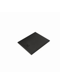 Kludi TERRA Duschwanne 08DW0839 80 x 100 x 3 cm, Abflussabdeckung inkl. Mattschwarz