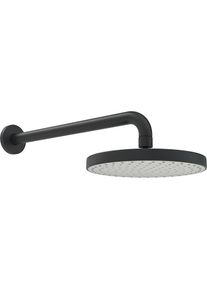 Hansa Hansabasicjet Kopfbrause 4436010033 Anti-Kalk-Technik, Wandanbindung, 1-strahlig, Ausladung 348mm, mattschwarz