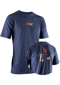 Leatt Core V26 Denim, maglietta unisex , colore: Blu Scuro/Rosso/Beige , dimensione: L