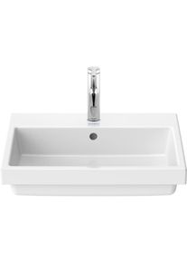 Duravit Vero Air Einbauwaschtisch 0383550000 55x45,5cm Einbau von oben, mit Überlauf, mit Hahnlochbank, 1 Hahnloch, weiß