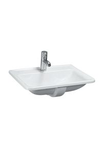 Laufen Pro A Einbau-Waschtisch 8139610001041 56 x 44 cm, weiß, mit Überlauf, 1 Hahnloch