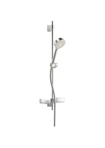 Hansa Hansabasicjet Brausestangen-Set 44780113 720 mm, Handbrause einstrahlig, Seifenschale, chrom, d= 18mm