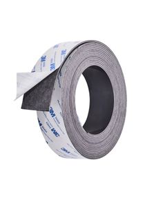 Magneetband, zelfklevend, sterk 40 mm | 2 mm | 5 m, ferriet, zwart