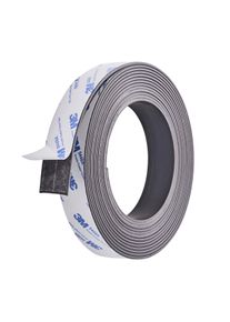 Magneetband, zelfklevend, sterk 25 mm | 2 mm | 5 m, ferriet, zwart
