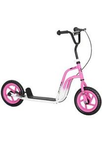 Aiyaplay Roller Kinder Tretroller Kickscooter mit verstellbarem Lenker 12 Zoll Räder Rosa , Hellrosa , Kunststoff , 50x88x115 cm , Spielzeug, Kinderfahrzeuge