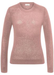 Peter Hahn - Rundhals-Pullover, rosé, Gr. 36, Kaschmir