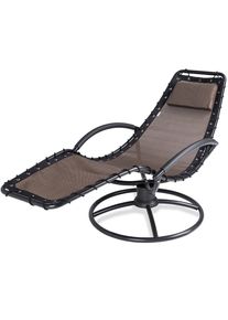 Casaria Sillón reclinable Eva marrón moca 191x77x 82cm ergonómico