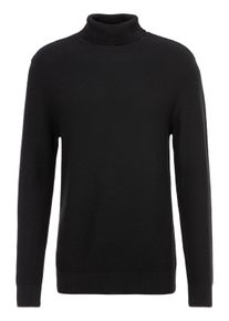 H.I.S. Herren Rollkragenpullover in schwarz ,Größe S (44/46), Witt, 50% Baumwolle, 50% Polyacryl